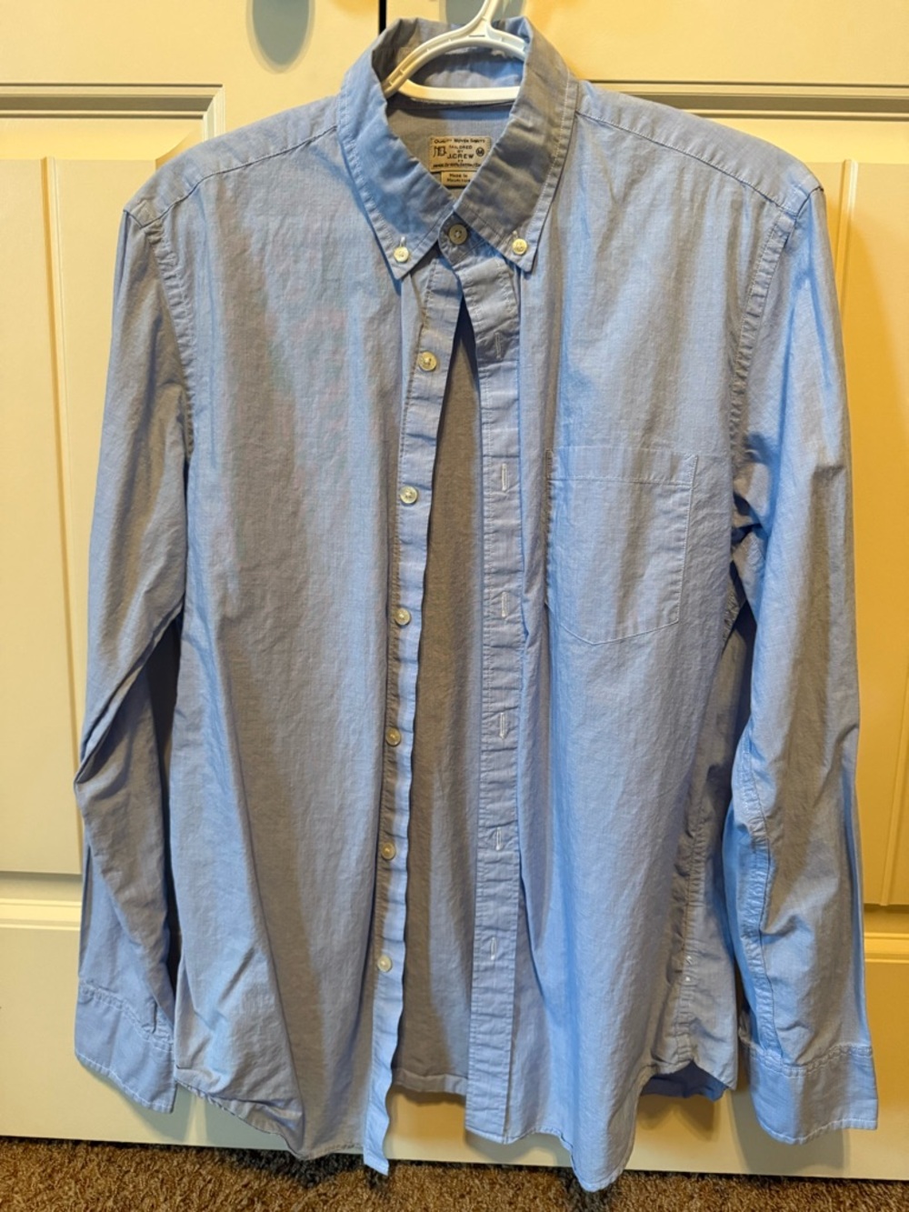 J. Crew Light Blue Button-Down Oxford Shirt
